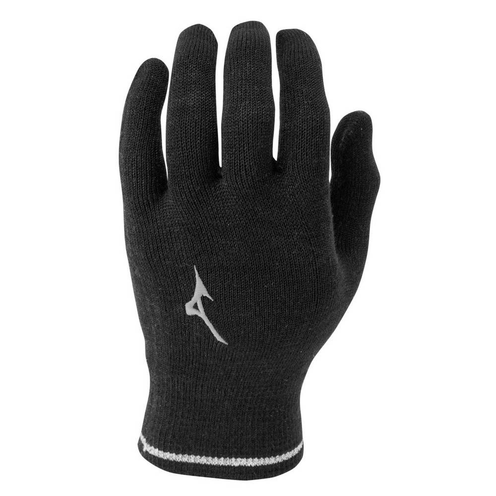 Mizuno Breath Thermo® Knit Férfi Kesztyű Fekete TQL731826